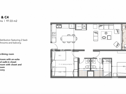Апартаменты в Кабарете, Доминиканская республика, 97м2 - стоимость 299&nbsp;000$ - Ref: 80143 фото 6
