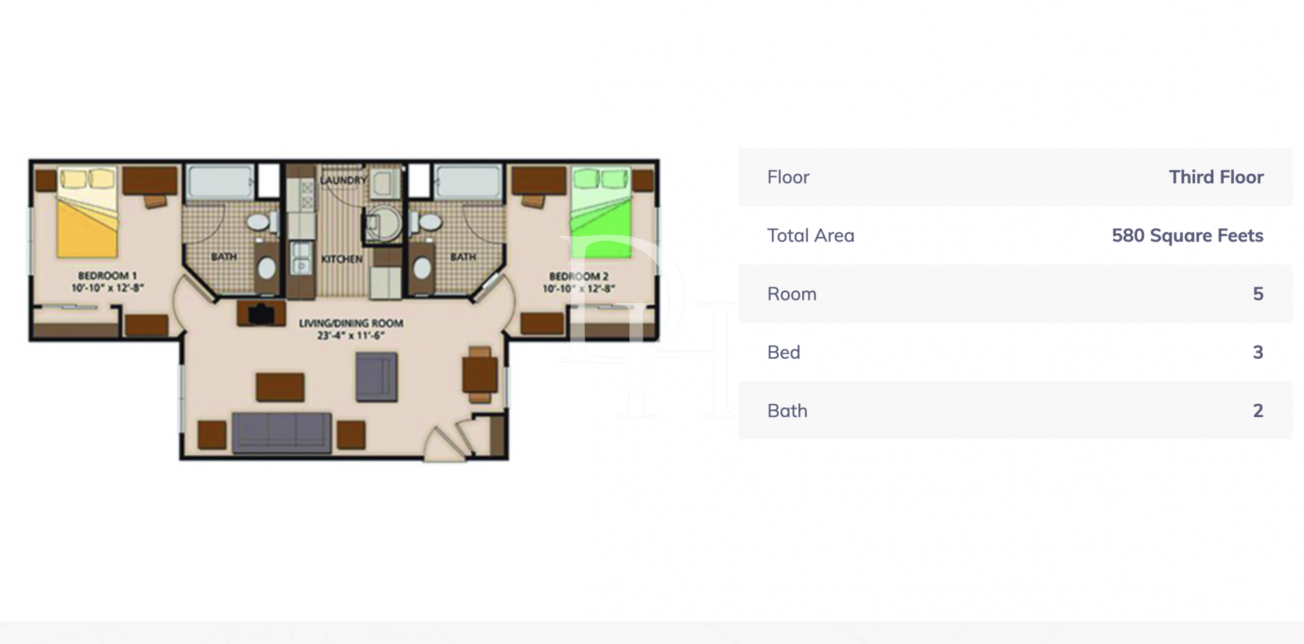 Апартаменты в Кабарете, Доминиканская республика, 70м2 - стоимость 145&nbsp;000€ - Ref: 80194 фото 4