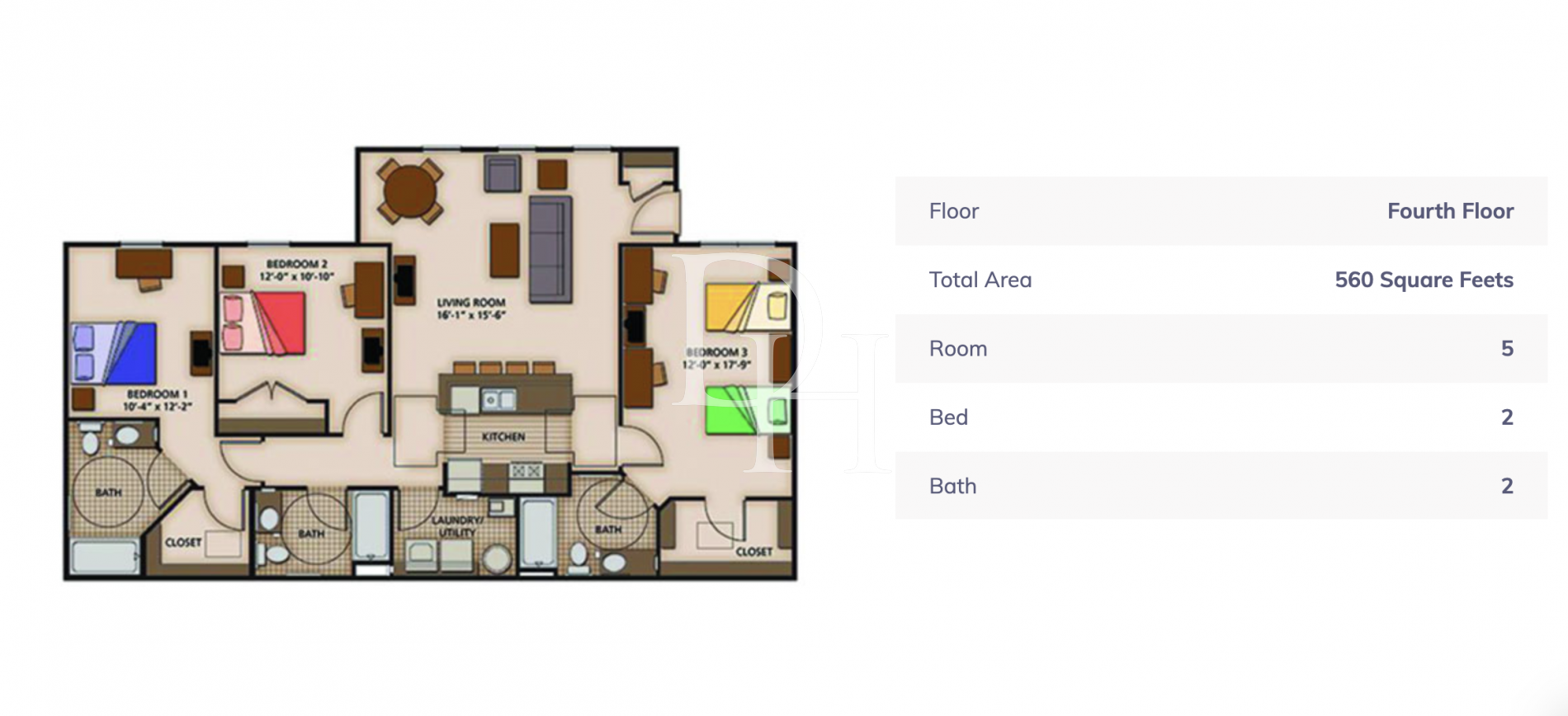 Апартаменты в Кабарете, Доминиканская республика, 70м2 - стоимость 145&nbsp;000€ - Ref: 80194 фото 6
