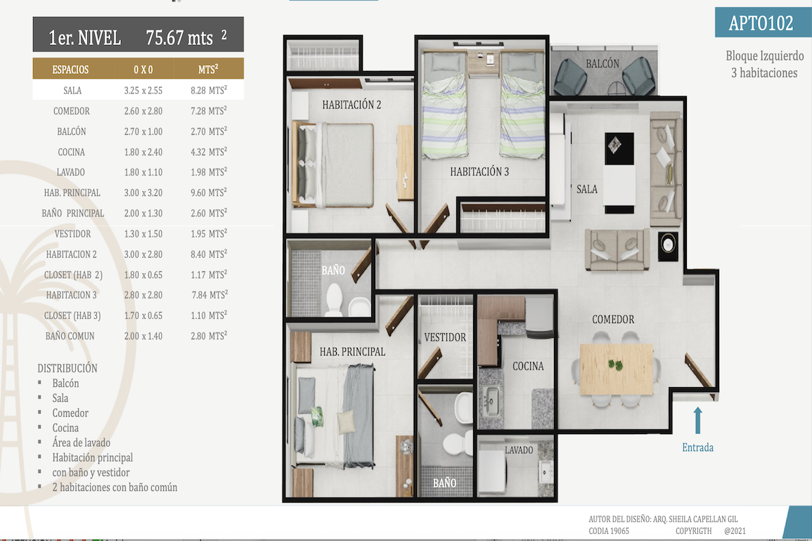 Апартаменты в Бока-Чика, Доминиканская республика, 72м2 - стоимость 77&nbsp;000$ - Ref: 80264 фото 6