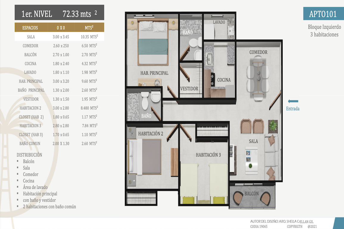 Апартаменты в Бока-Чика, Доминиканская республика, 72м2 - стоимость 77&nbsp;000$ - Ref: 80264 фото 7