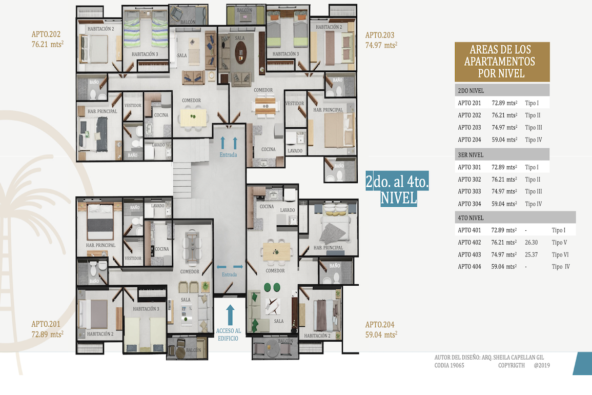 Апартаменты в Бока-Чика, Доминиканская республика, 72м2 - стоимость 77&nbsp;000$ - Ref: 80264 фото 8