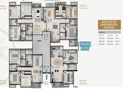 Апартаменты в Бока-Чика, Доминиканская республика, 72м2 - стоимость 77&nbsp;000$ - Ref: 80264 фото 9