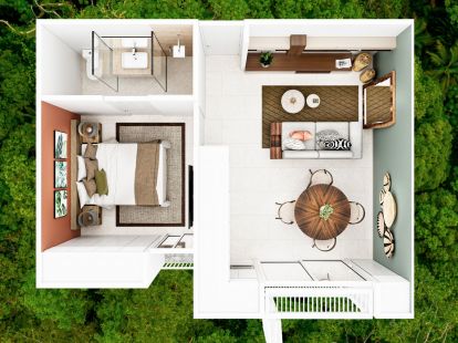 Apartments in Punta Cana, Dominican Republic, 44m2 - for 83&nbsp;500$ - Ref: 80312 photo 3