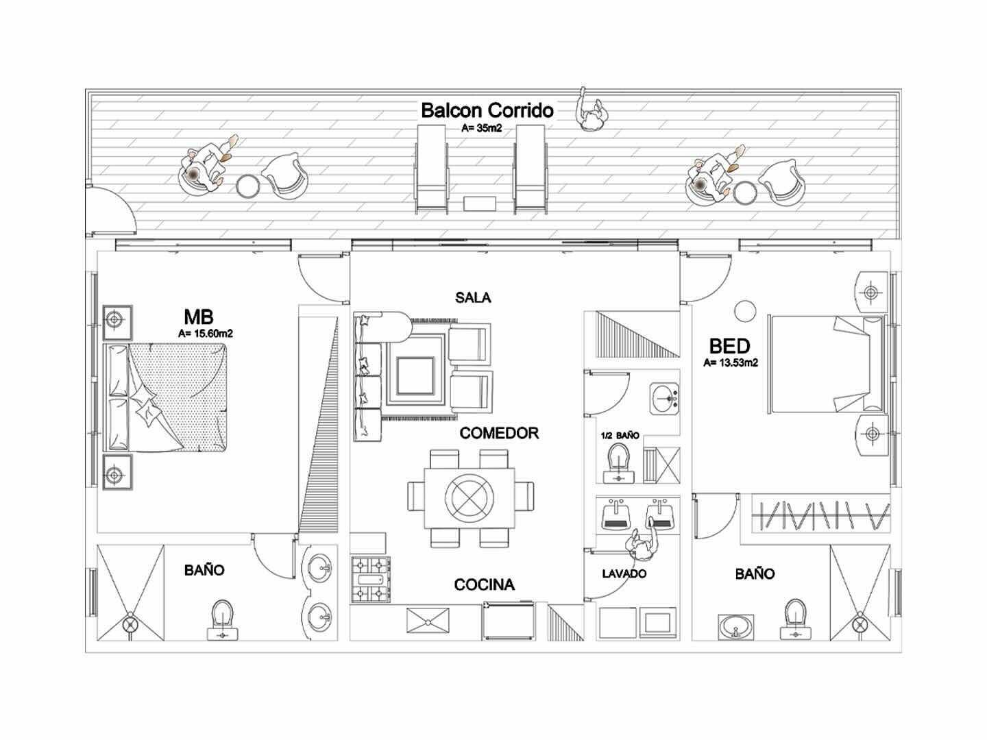Апартаменты в Кабарете, Доминиканская республика, 110м2 - стоимость 325&nbsp;000$ - Ref: 80391 фото 4