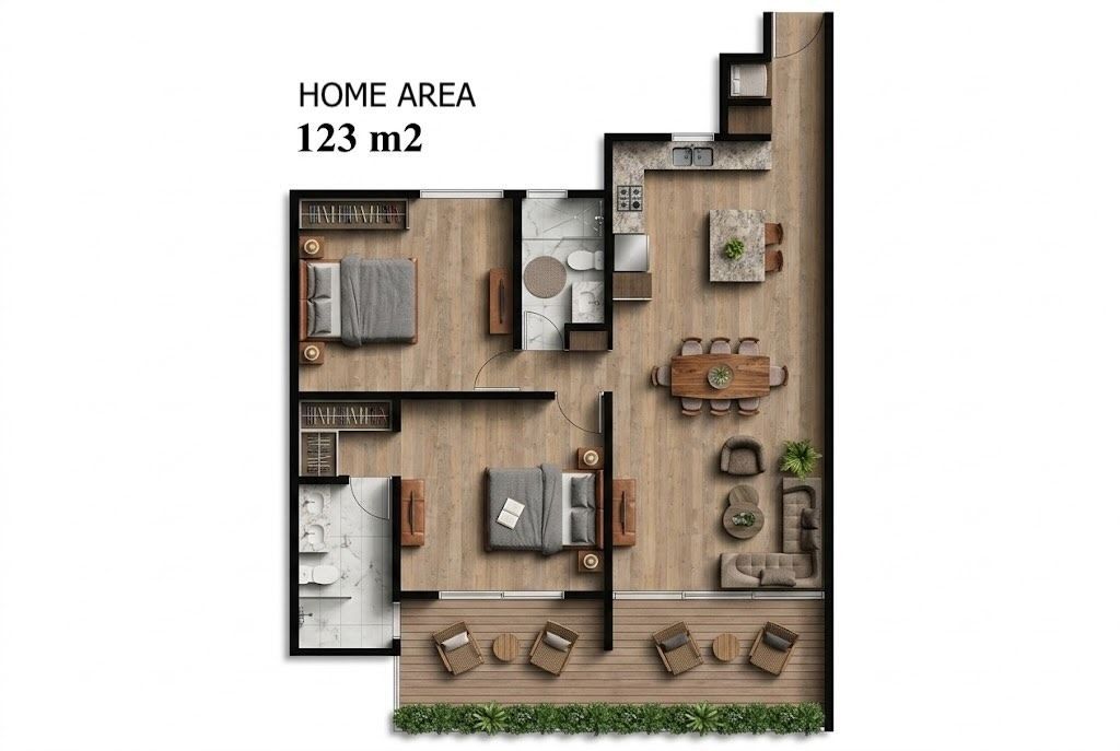Апартаменты в Кабарете, Доминиканская республика, 122м2 - стоимость 365&nbsp;000$ - Ref: 80465 фото 3