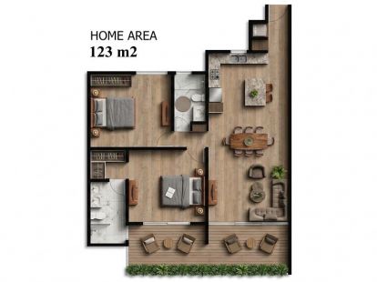 Апартаменты в Кабарете, Доминиканская республика, 122м2 - стоимость 365&nbsp;000$ - Ref: 80465 фото 3