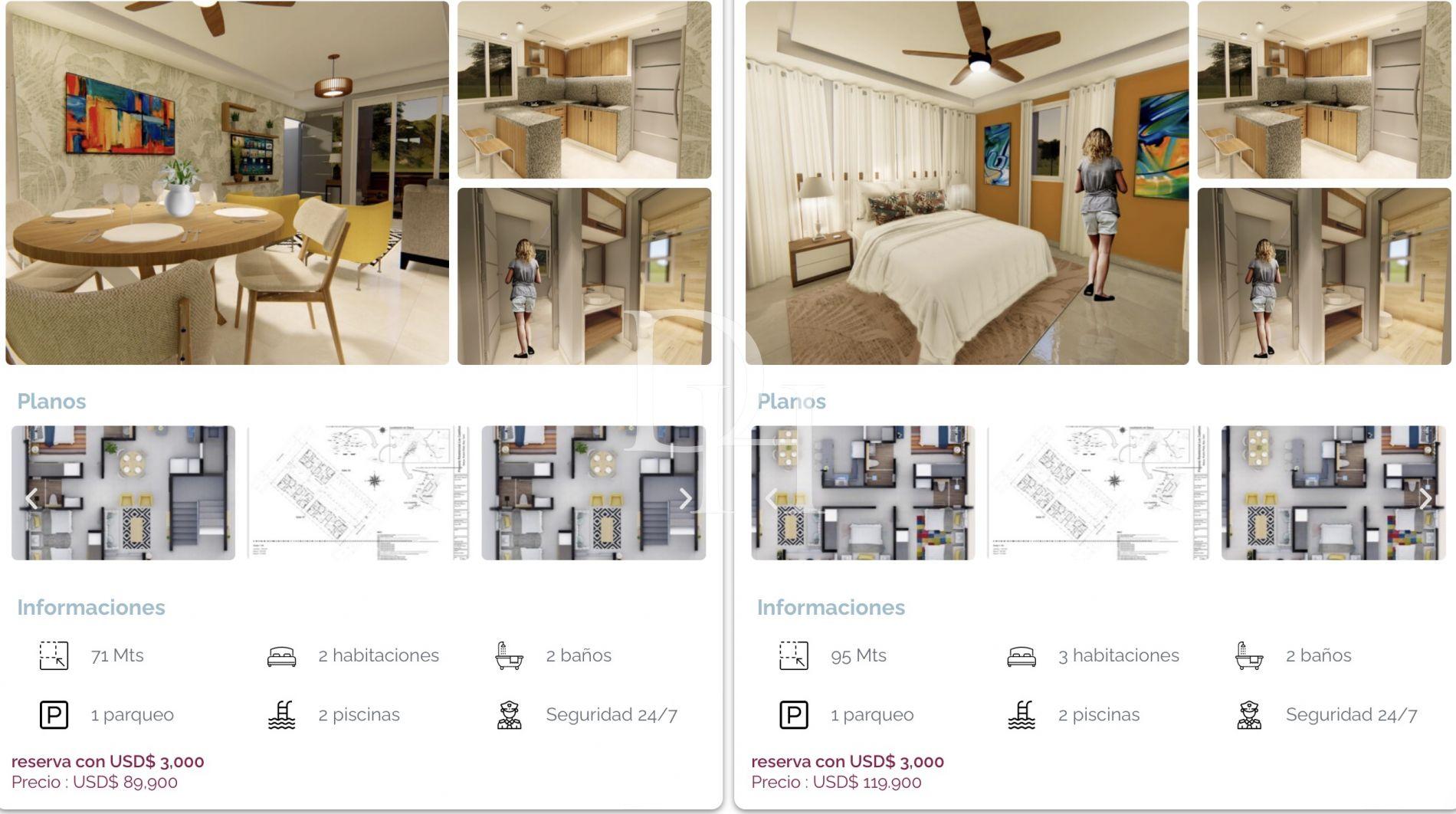 Апартаменты в Сосуа, Доминиканская республика, 71м2 - стоимость 89 000$ - Ref: 76117 фото 5